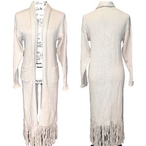 CALLAHAN Beige Long Sweater Size Extra Small